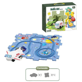 RailCar - Carrinho Elétrico com Trilha Educativa - YoKids