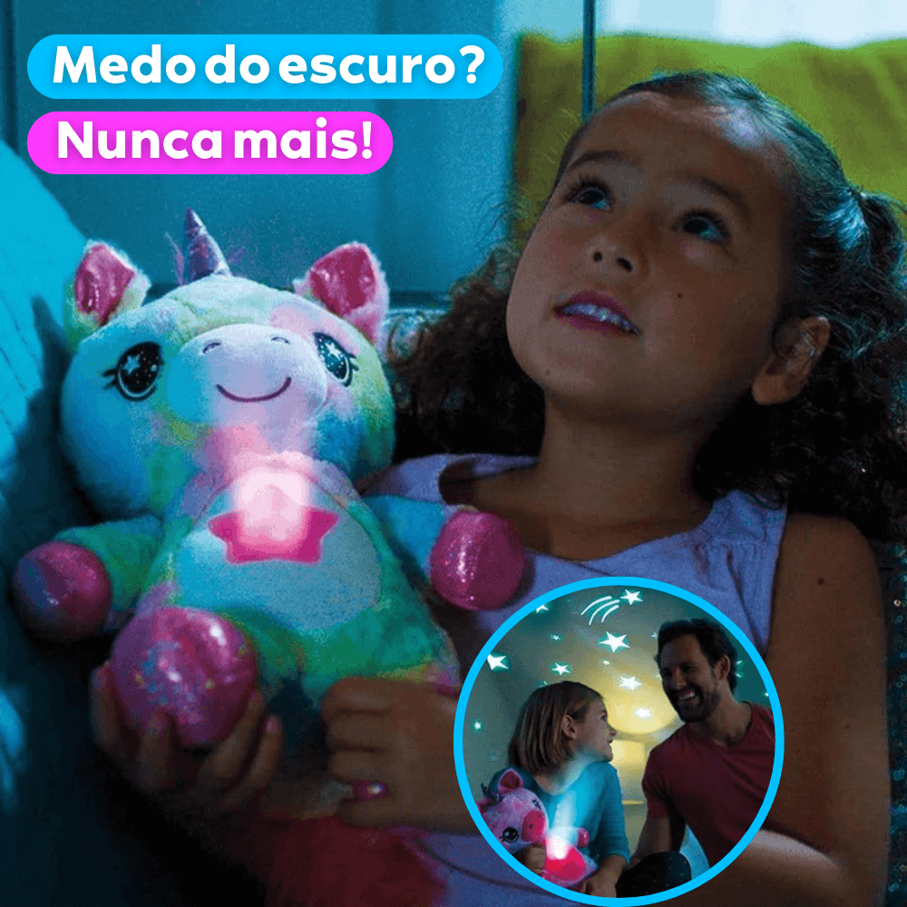 Guardião fofura estrelar - Urso de pelúcia com projetor Yokids® - YoKids