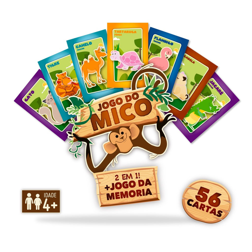 Jogo Do Mico + Jogo Da Memoria 2 Em 1 - Pais & Filhos - YoKids