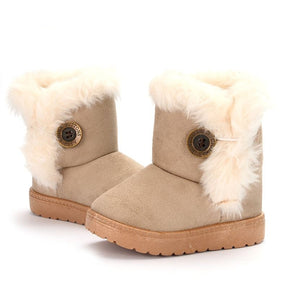 Bota Pelúcia de Inverno Infantil - Pantufinha Revestida de Lã Yokids®