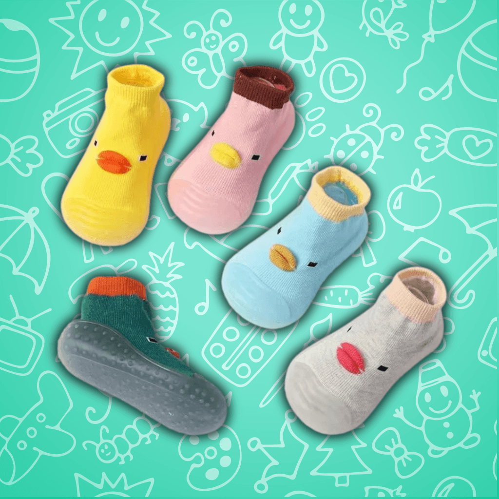 Sapatinho Meia DUCK Antiderrapante Conforto Máximo YoKids® - YoKids