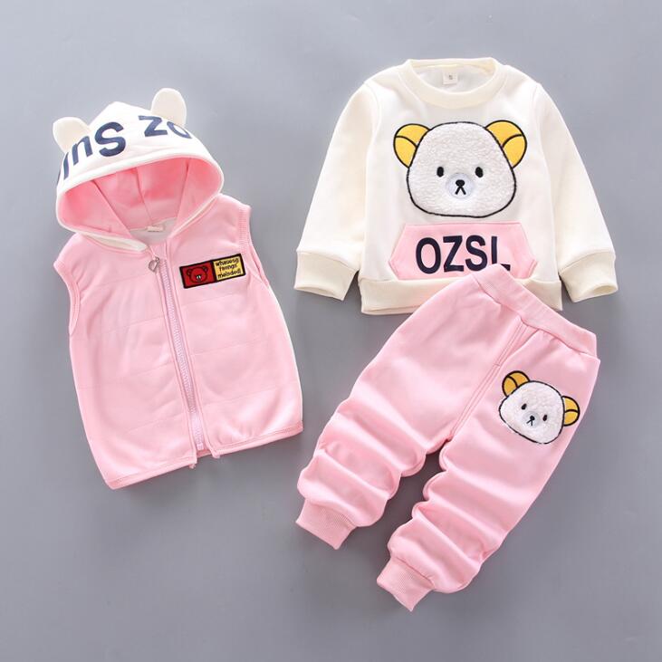 Conjunto Moletom de inverno Infantil - Kit 3 Peças YOKIDS® - YoKids