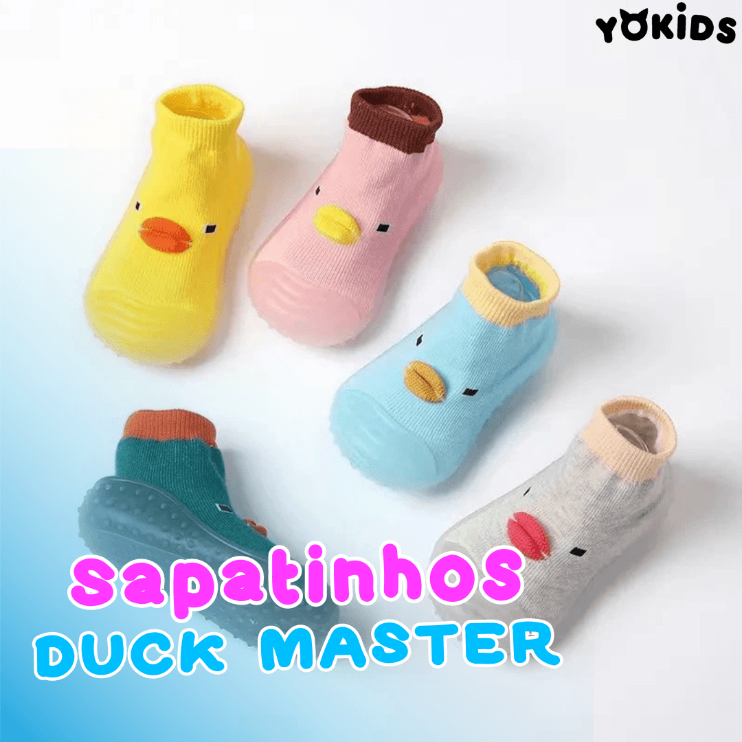 Sapatinho Meia DUCK Antiderrapante Conforto Máximo YoKids® - YoKids