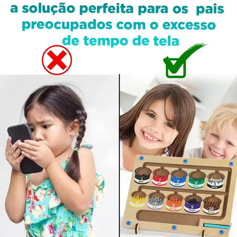 MagneticCores™ Brinquedo Educativo Labirinto Magnético Melhora coordenação motora! Yokids® - YoKids