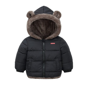 Jaqueta Puffer Infantil com Capuz de Ursinho YOKIDS® - YoKids