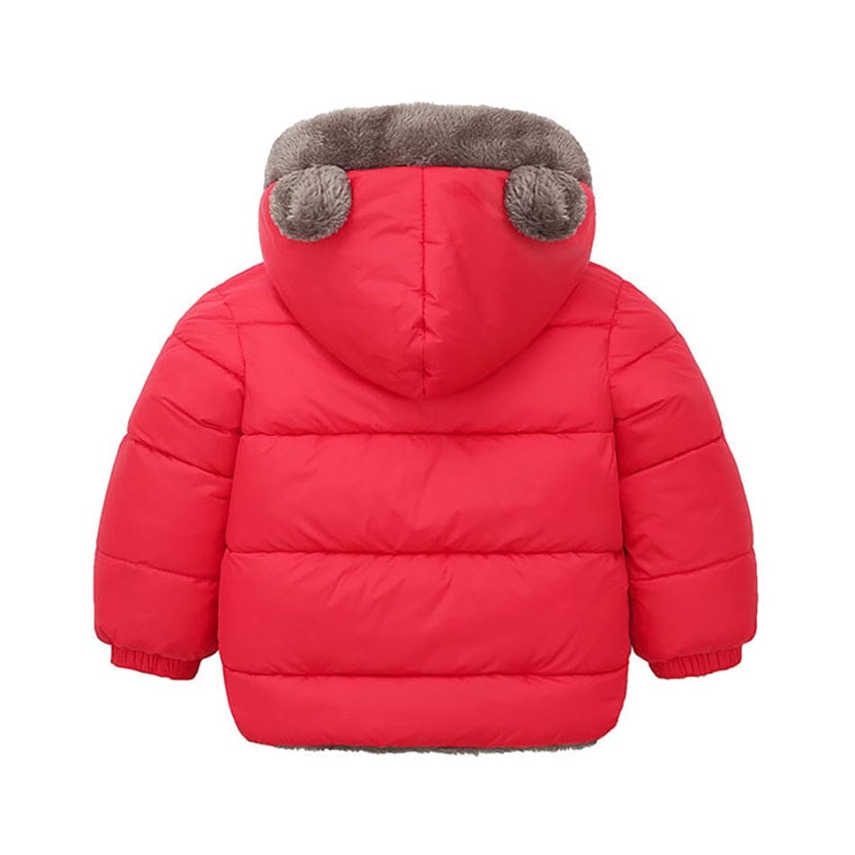 Jaqueta Puffer Infantil com Capuz de Ursinho YOKIDS® - YoKids