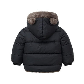 Jaqueta Puffer Infantil com Capuz de Ursinho YOKIDS® - YoKids