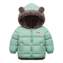 Jaqueta Puffer Infantil com Capuz de Ursinho YOKIDS® - YoKids